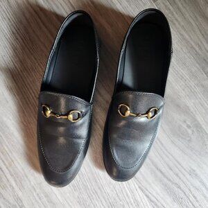 Jordaan Black Horsebit Loafers